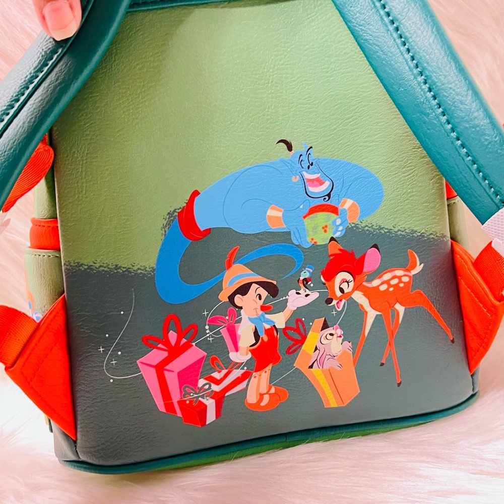 Disney Classics Christmas Glow-in-the-Dark Loungefly Mini Backpack - Picture 8 of 12